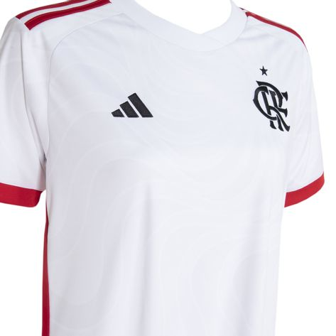 Camisa Flamengo Away 24/25 s/n° Torcedor Feminina - Branco