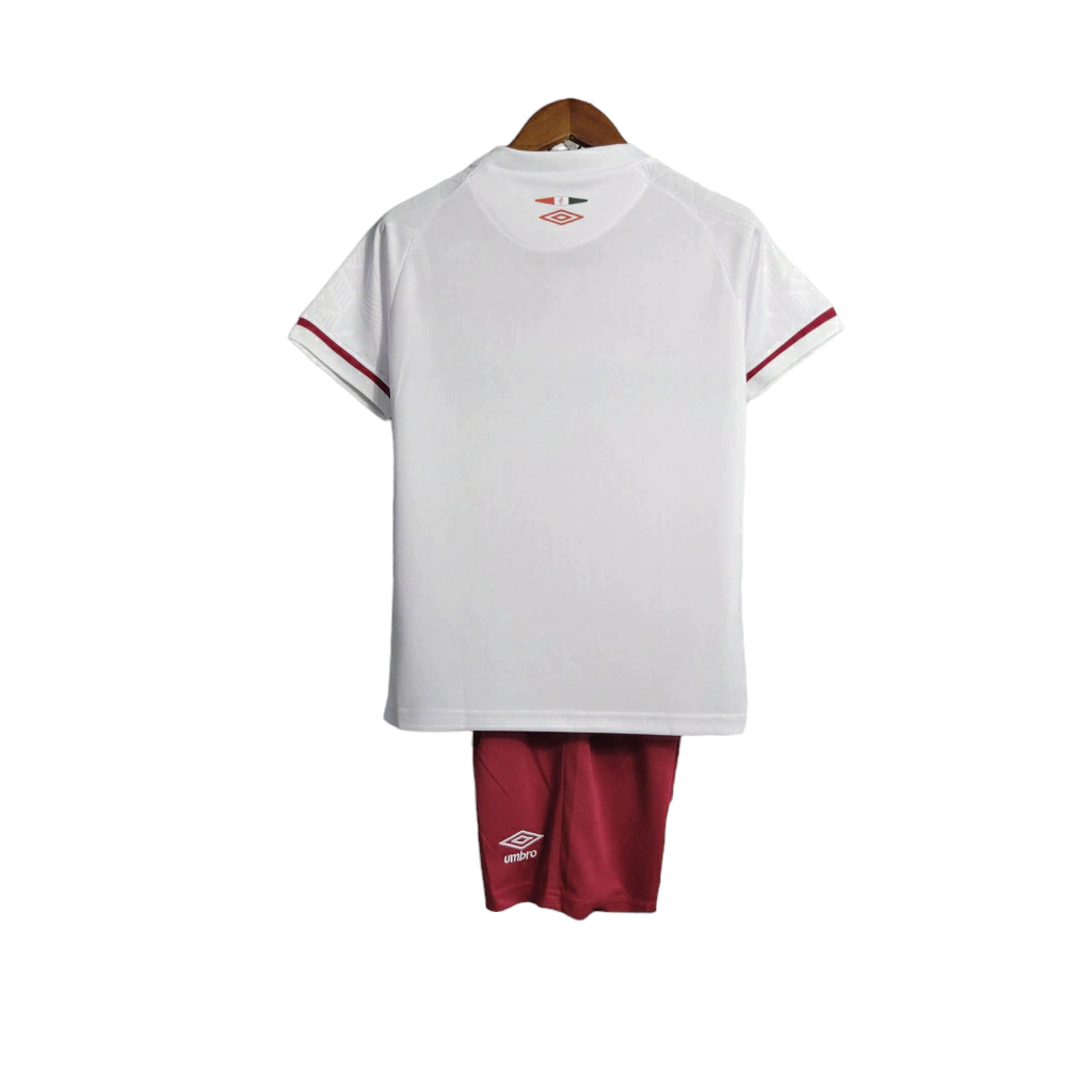 Conjunto Infantil Fluminense Away 23/24 - Branco