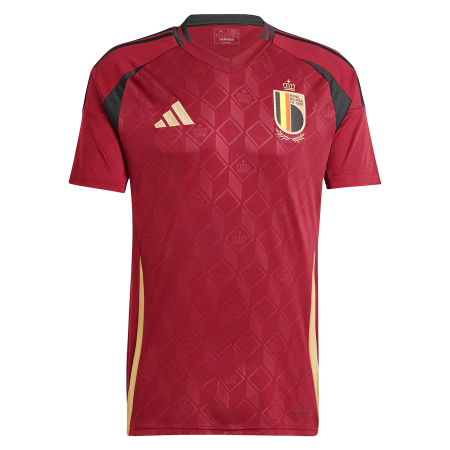 Camisa Seleção Bélgica Home 2024 Torcedor Adidas Masculina - Vermelho