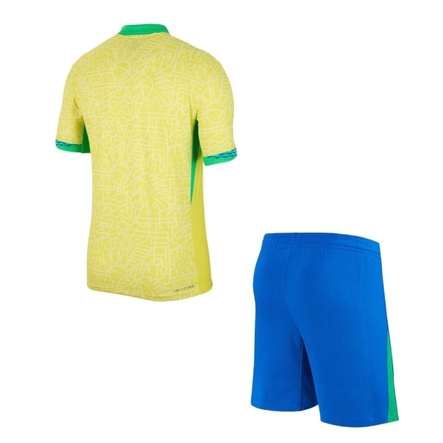 Conjunto Infantil Brasil Home 2024 - Amarela