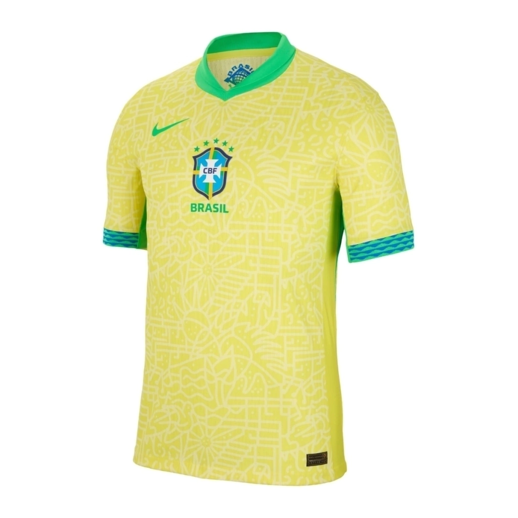 Camisa Seleção Brasileira Home 2024 Torcedor Nike Masculina - Amarela
