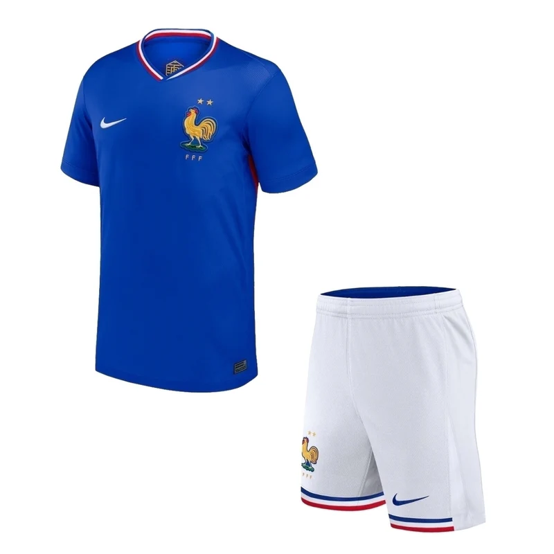 Conjunto Infantil França I 2024 - Azul