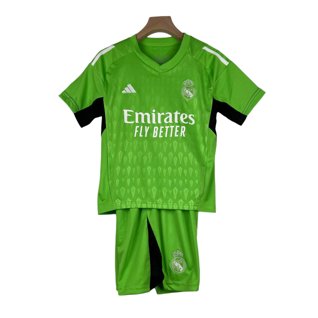 Conjunto Infantil Real Madrid Goleiro 23/24 - Verde