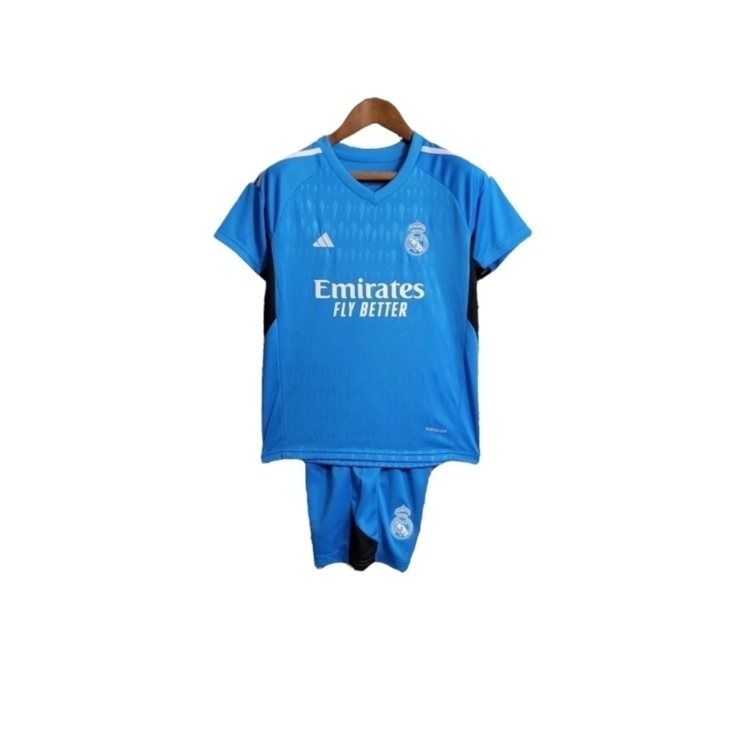 Conjunto Infantil Real Madrid Goleiro 23/24 - Azul