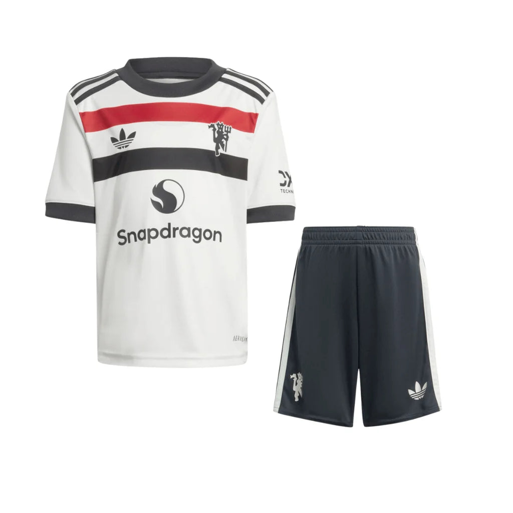 Conjunto Infantil Manchester United III 24/25 - Branco