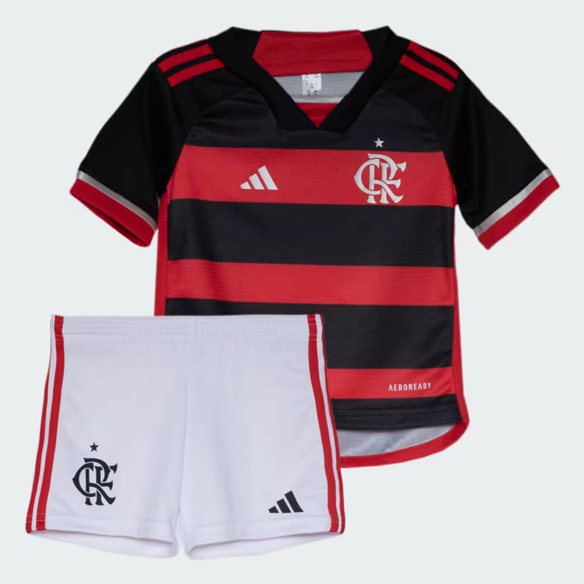 Conjunto Infantil Flamengo Home 24/25 - Vermelho