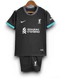 Conjunto Infantil Liverpool II 24/25 - Preta