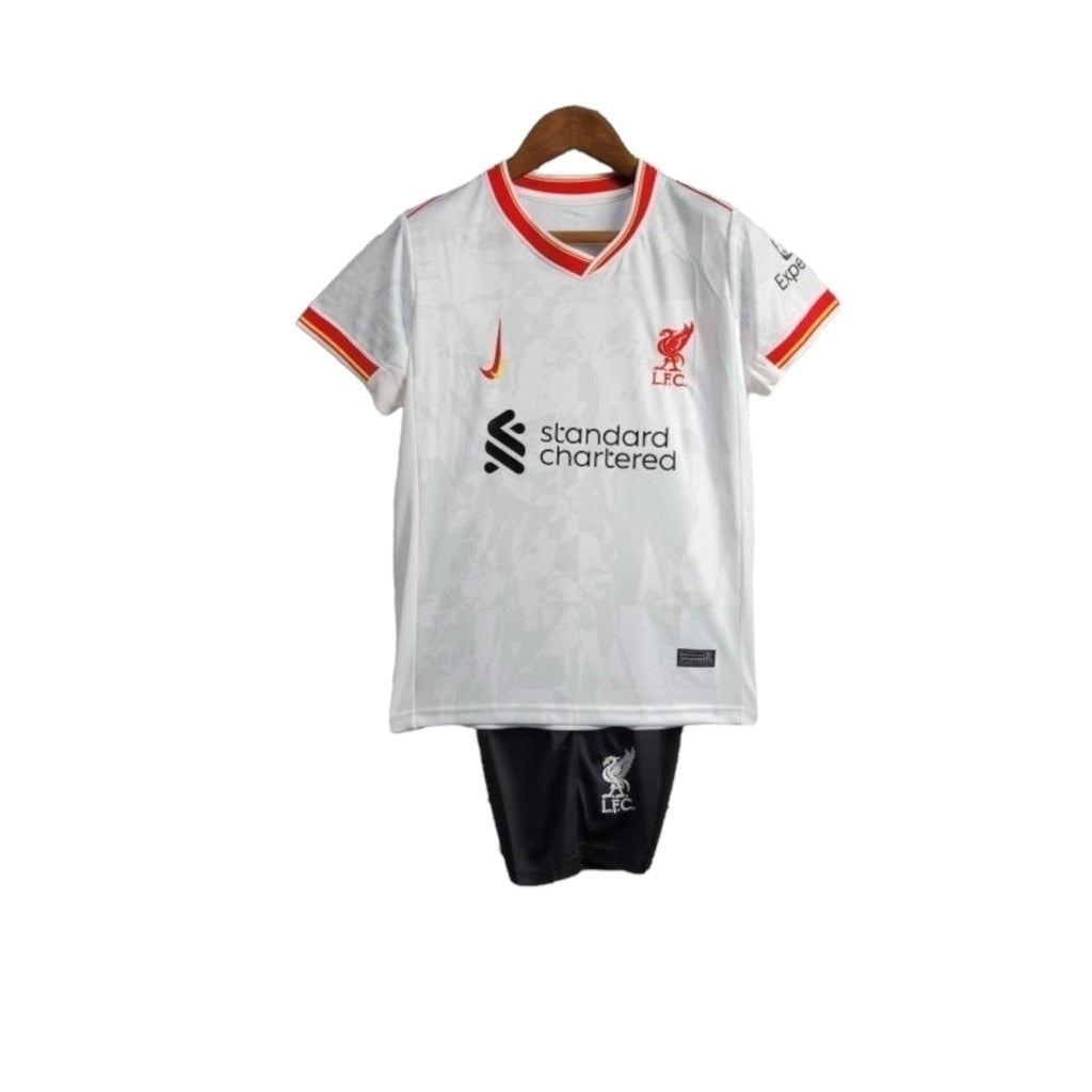 Conjunto Infantil Liverpool III 24/25 -Branca