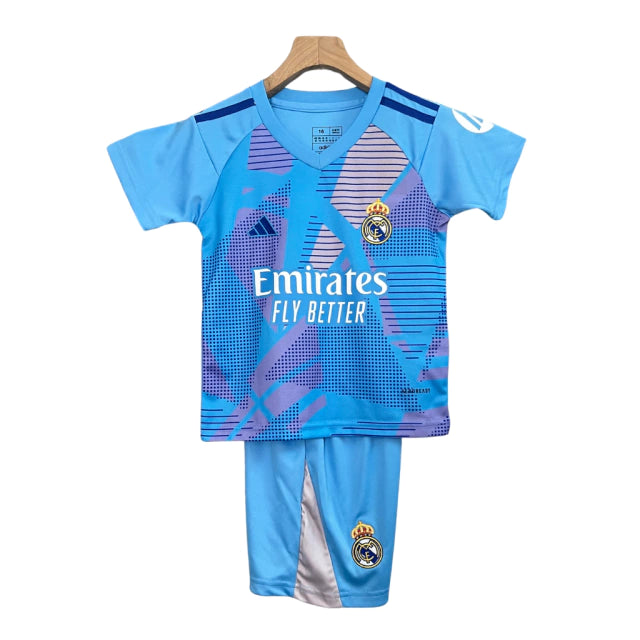 Conjunto Infantil Real Madrid Goleiro 24/25 - Azul