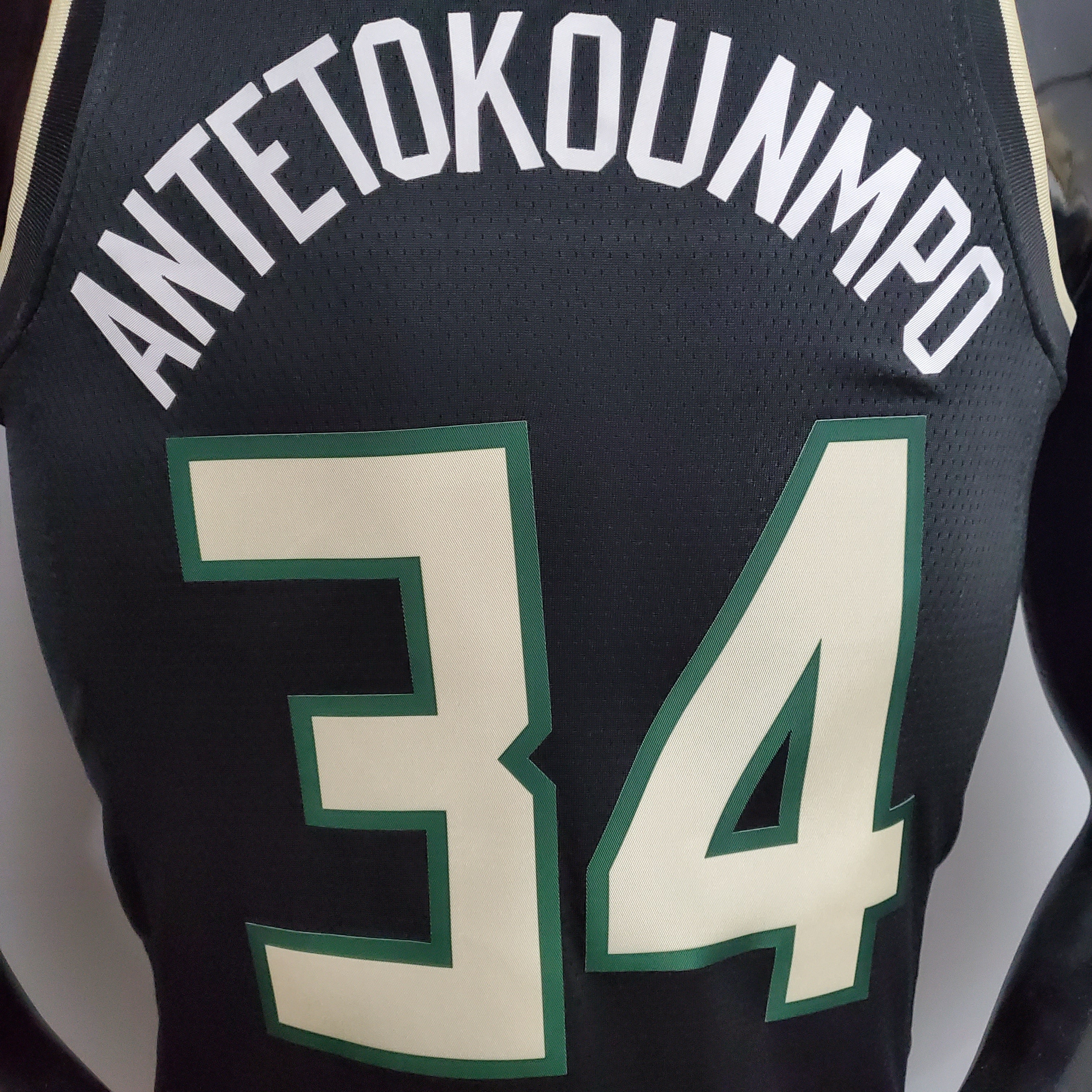 Regata NBA Milwaukee Bucks - Antetokounmpo #34 Theme Edition Black