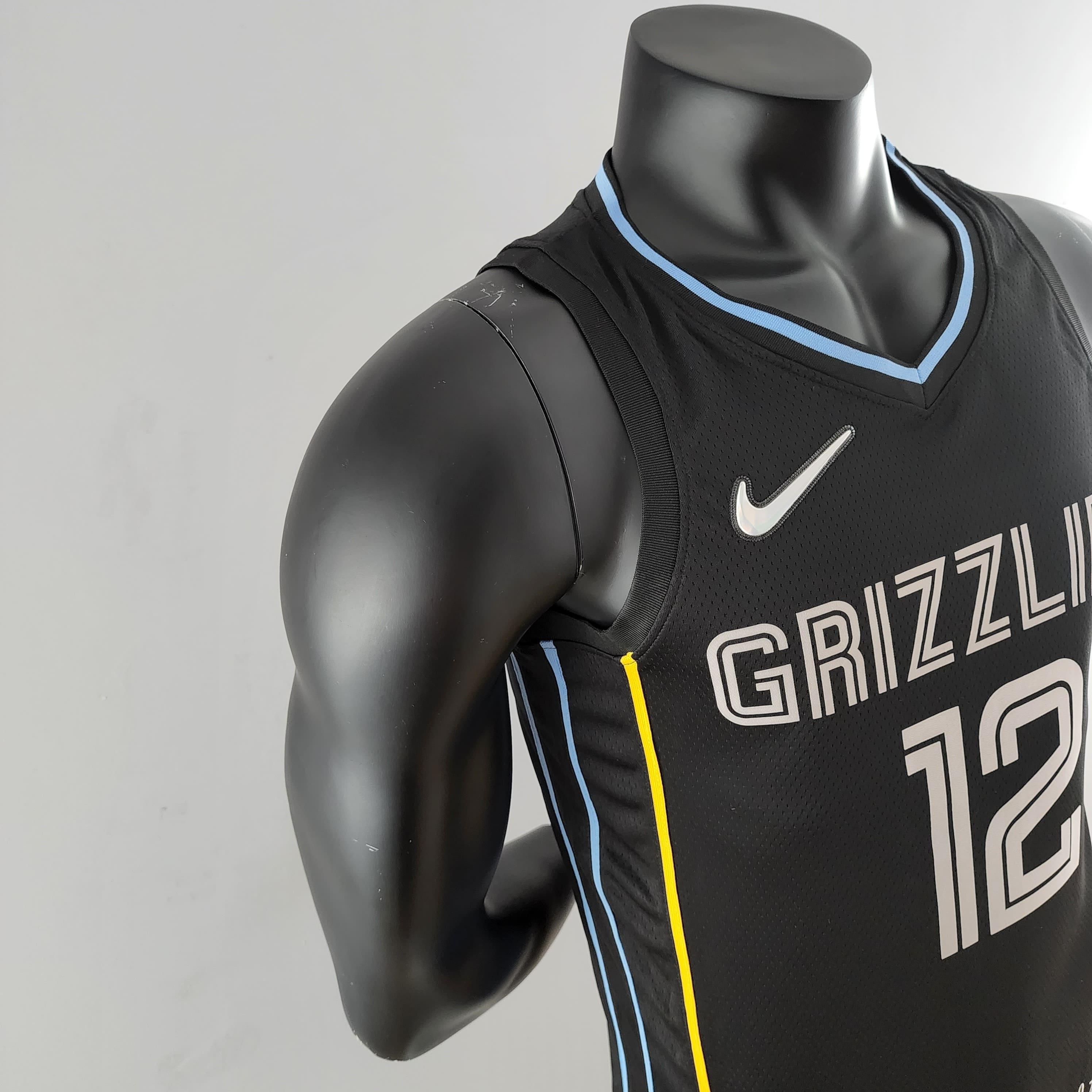 Regata NBA Memphis Grizzlies - Ja Morant #12 Black Honor Edition - ResPeita Sports 