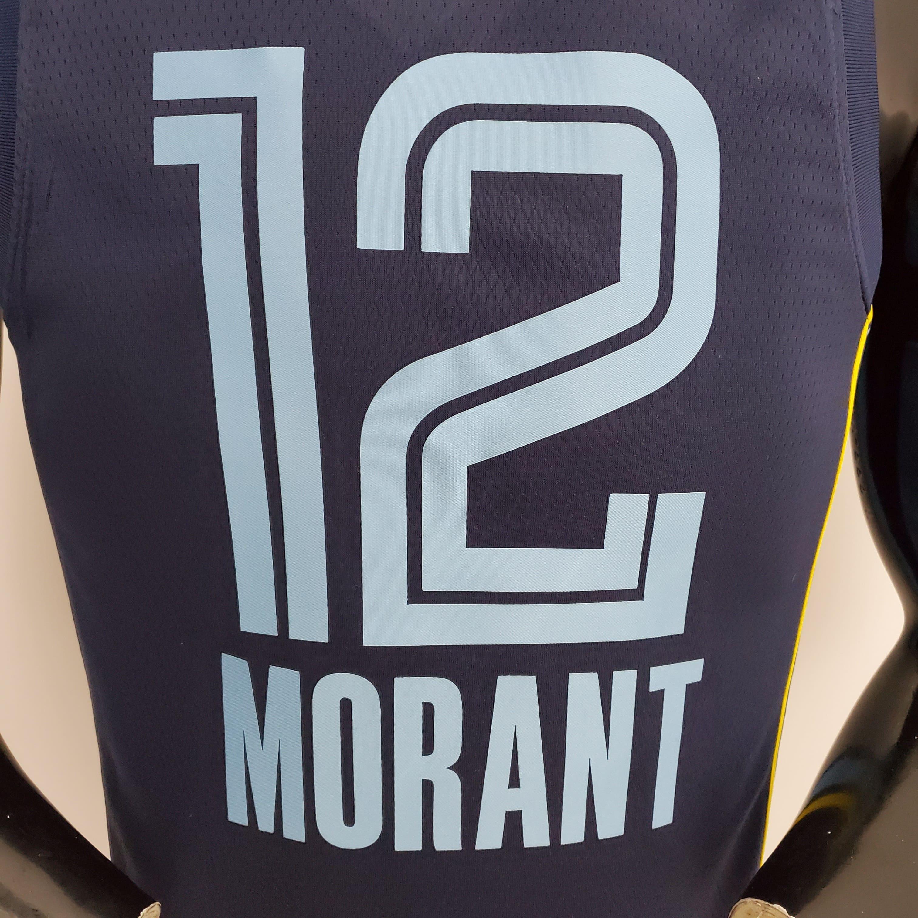 Regata NBA Memphis Grizzlies - Ja Morant #12 Navy Blue - ResPeita Sports 