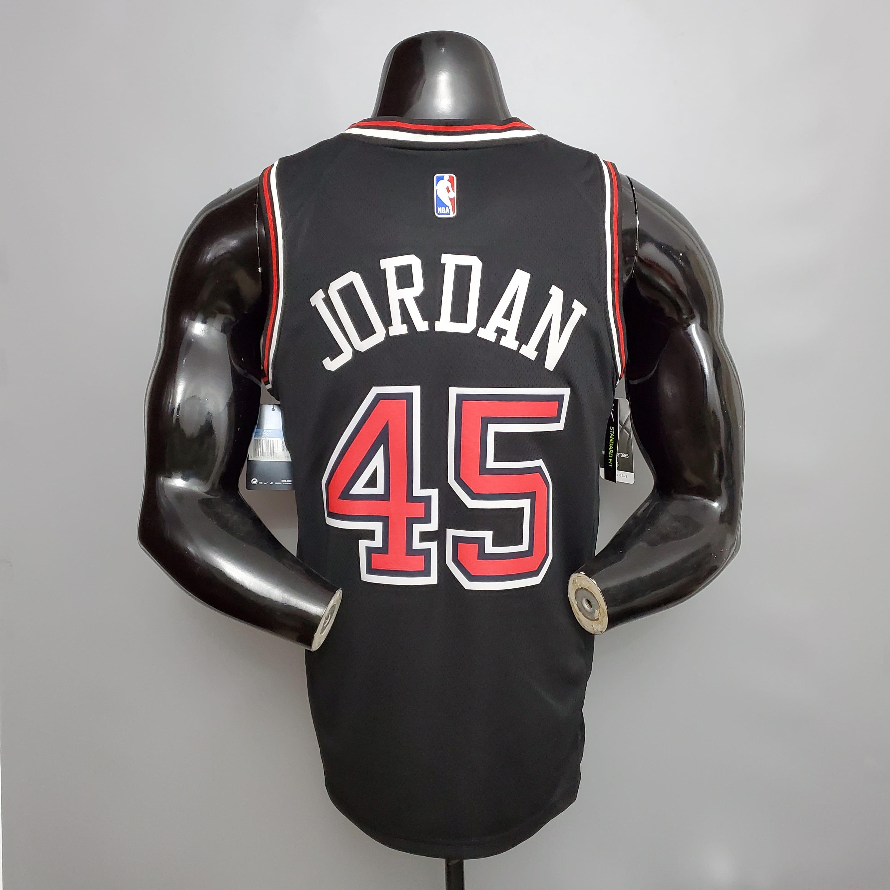 Regata NBA Chicago Bulls - Jordan #45 NCR Black - ResPeita Sports 