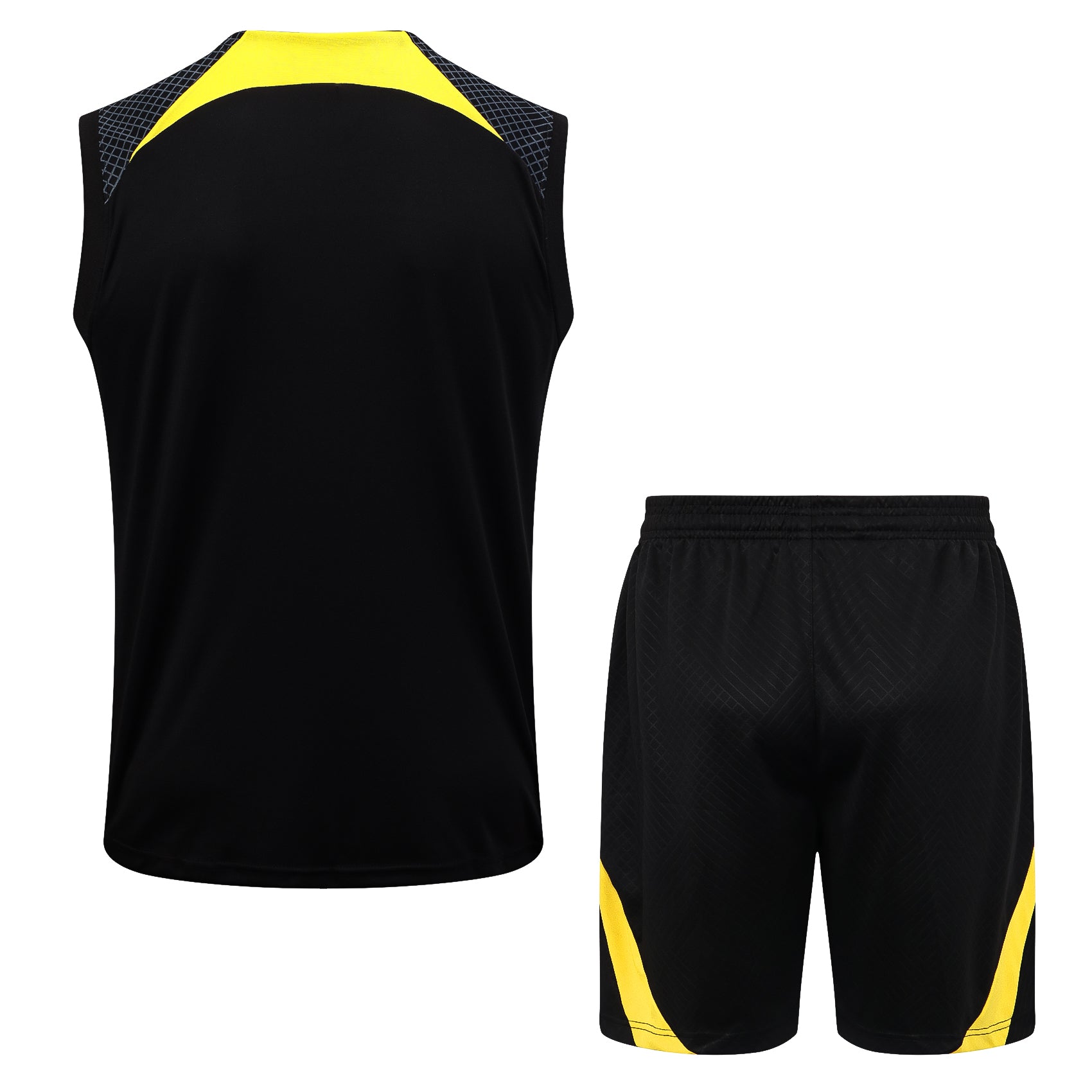 Conjunto Regata Paris Saint Germain - Preto e Amarelo