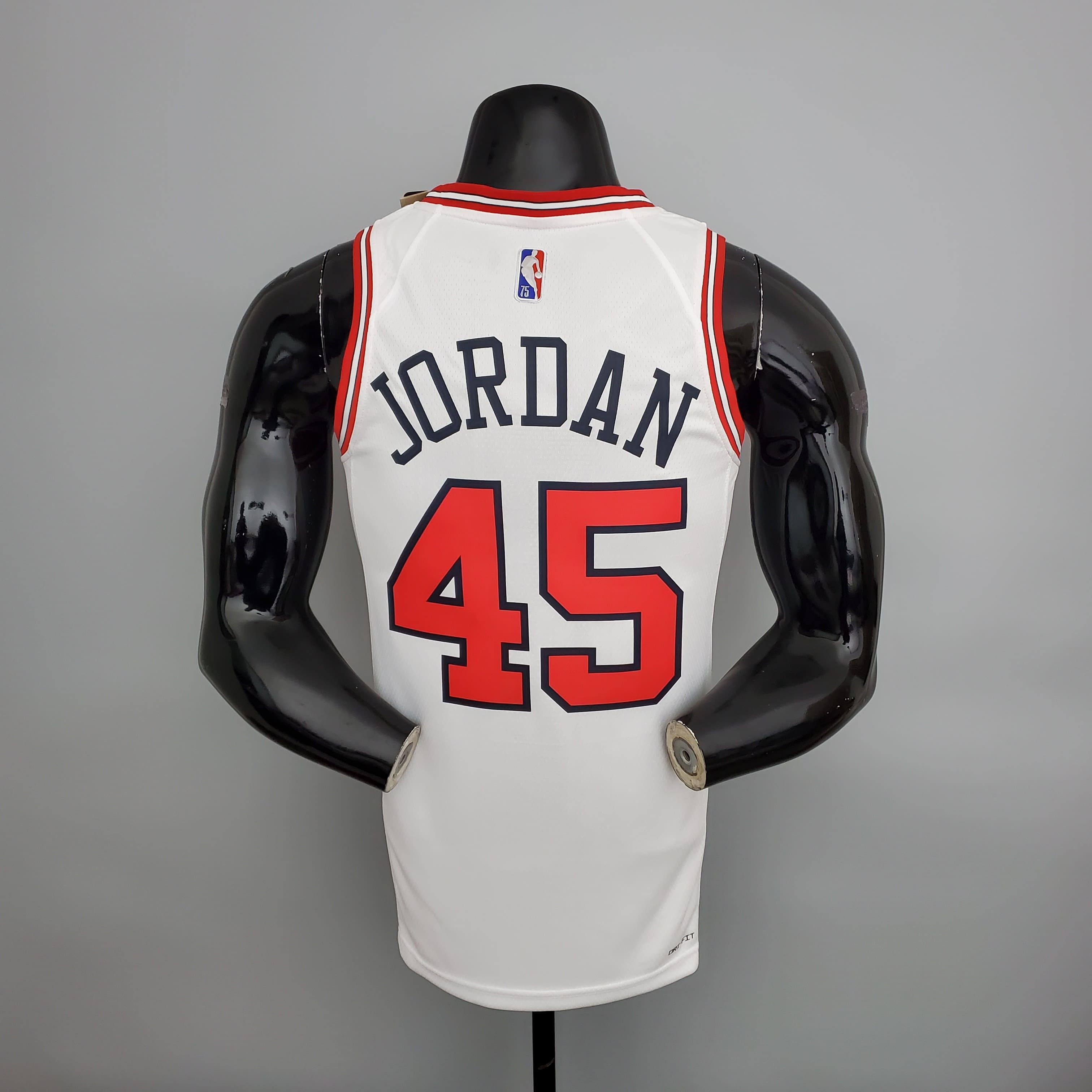 Regata NBA Chicago Bulls - Jordan #45 White - ResPeita Sports 