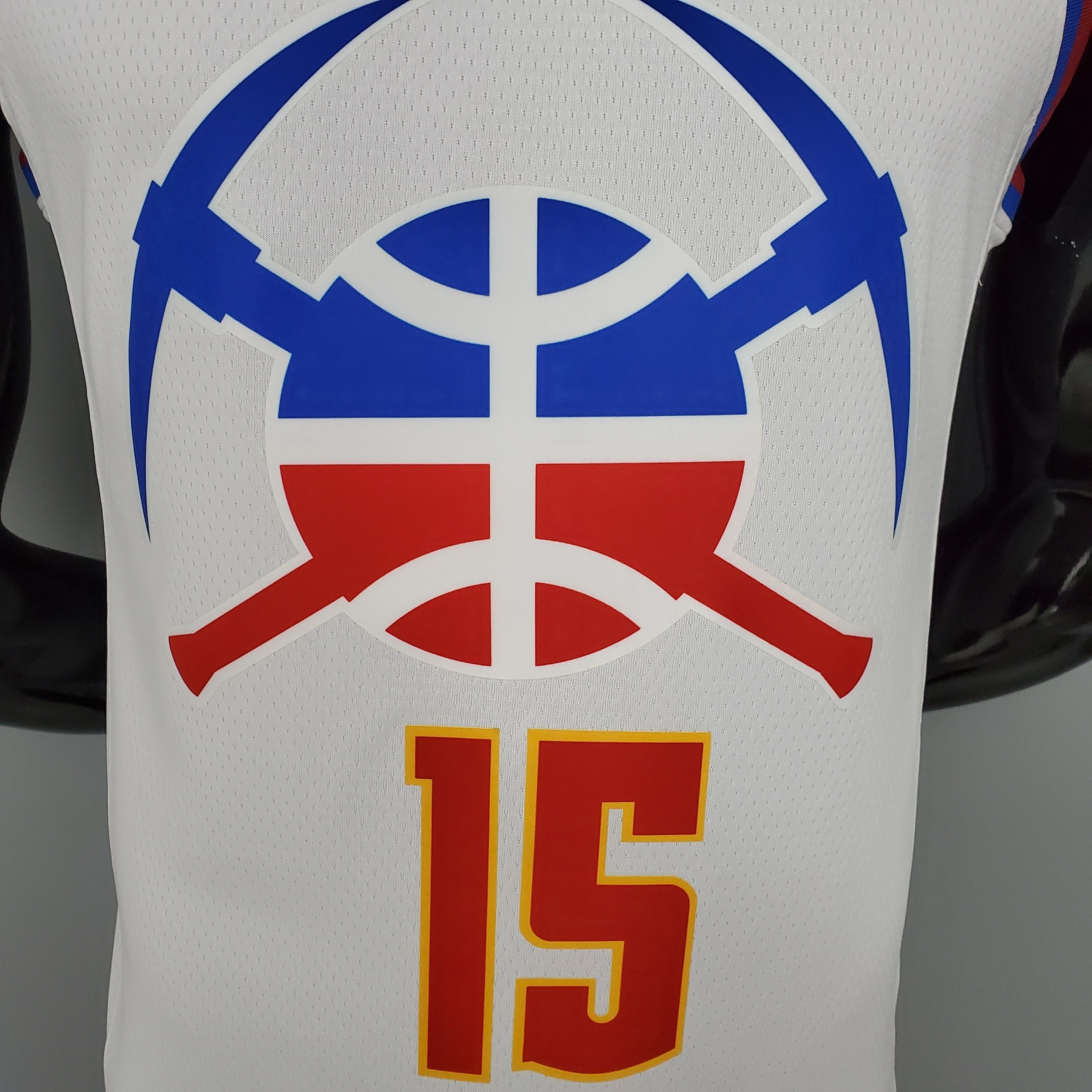 Regata NBA Denver Nuggets - Jokic #15 Bonus Edition White