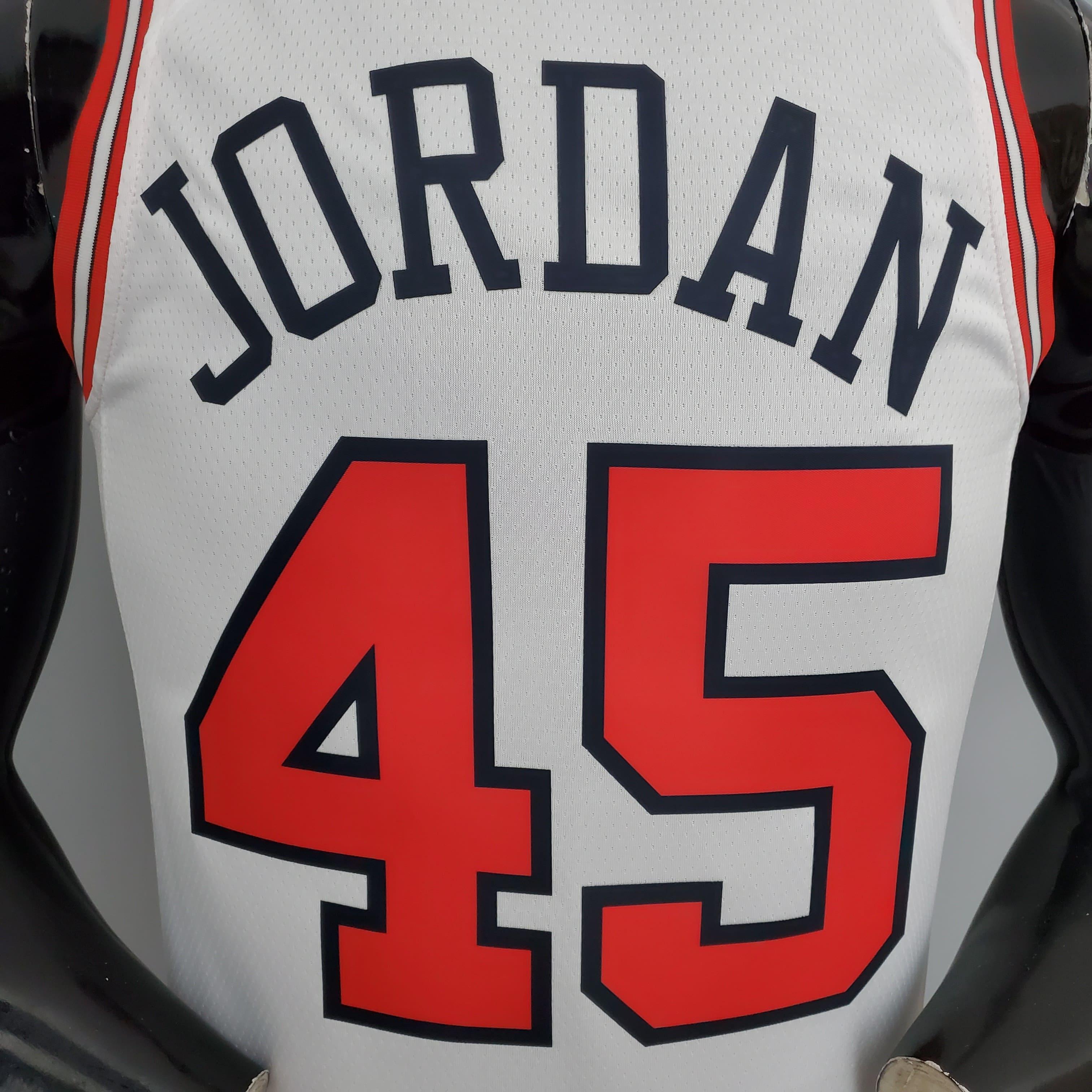 Regata NBA Chicago Bulls - Jordan #45 White - ResPeita Sports 