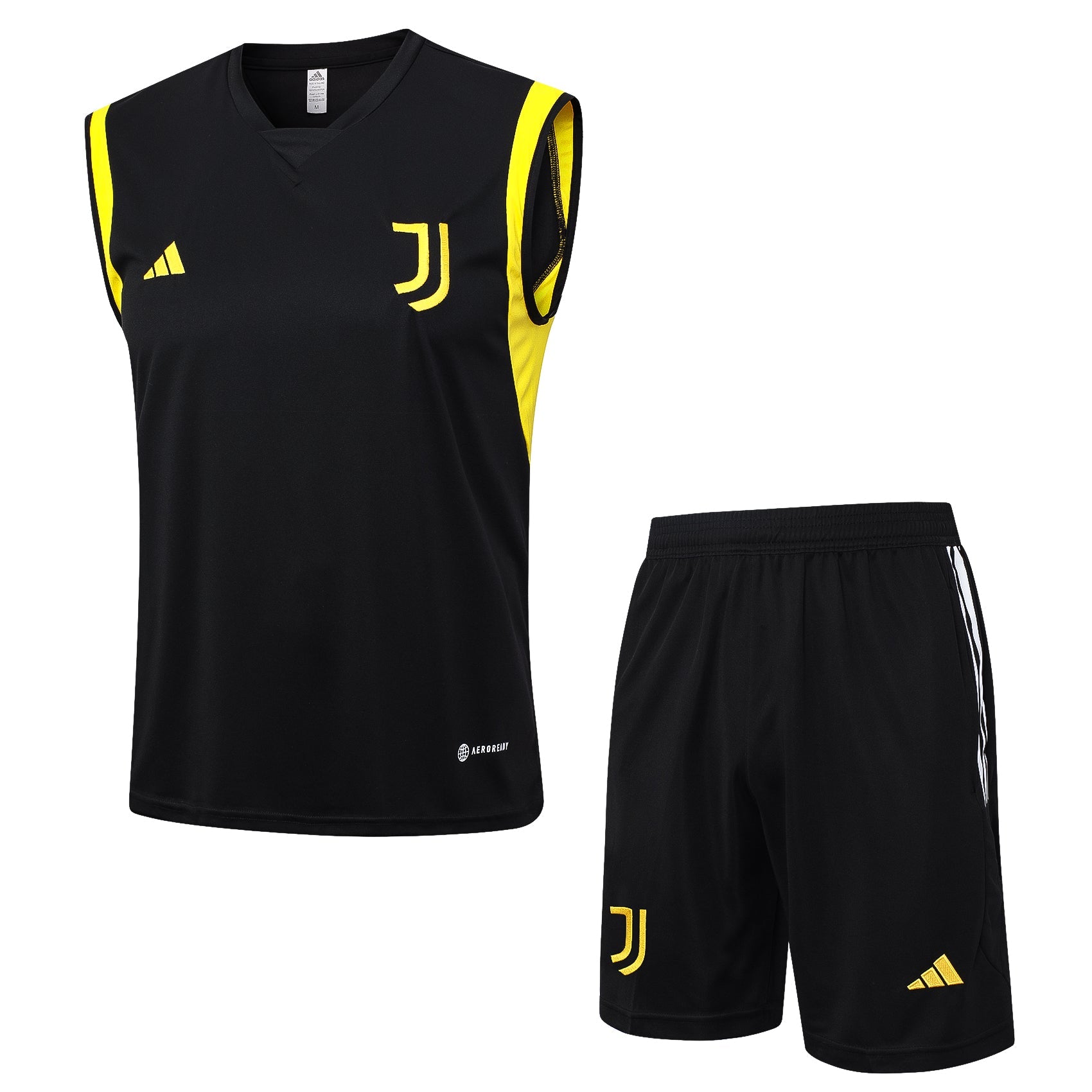 Conjunto Regata Juventus - Preto e Amarelo