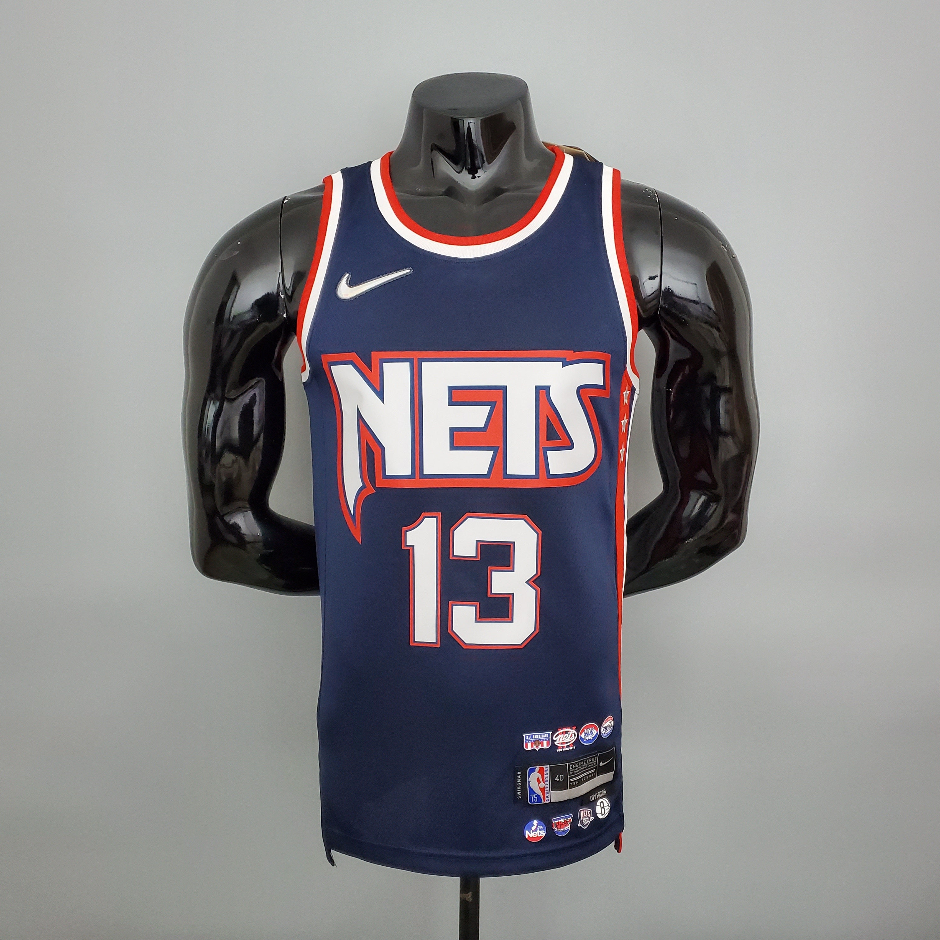 Regata NBA Brooklyn Nets - Harden #13 City Edition Royal Blue