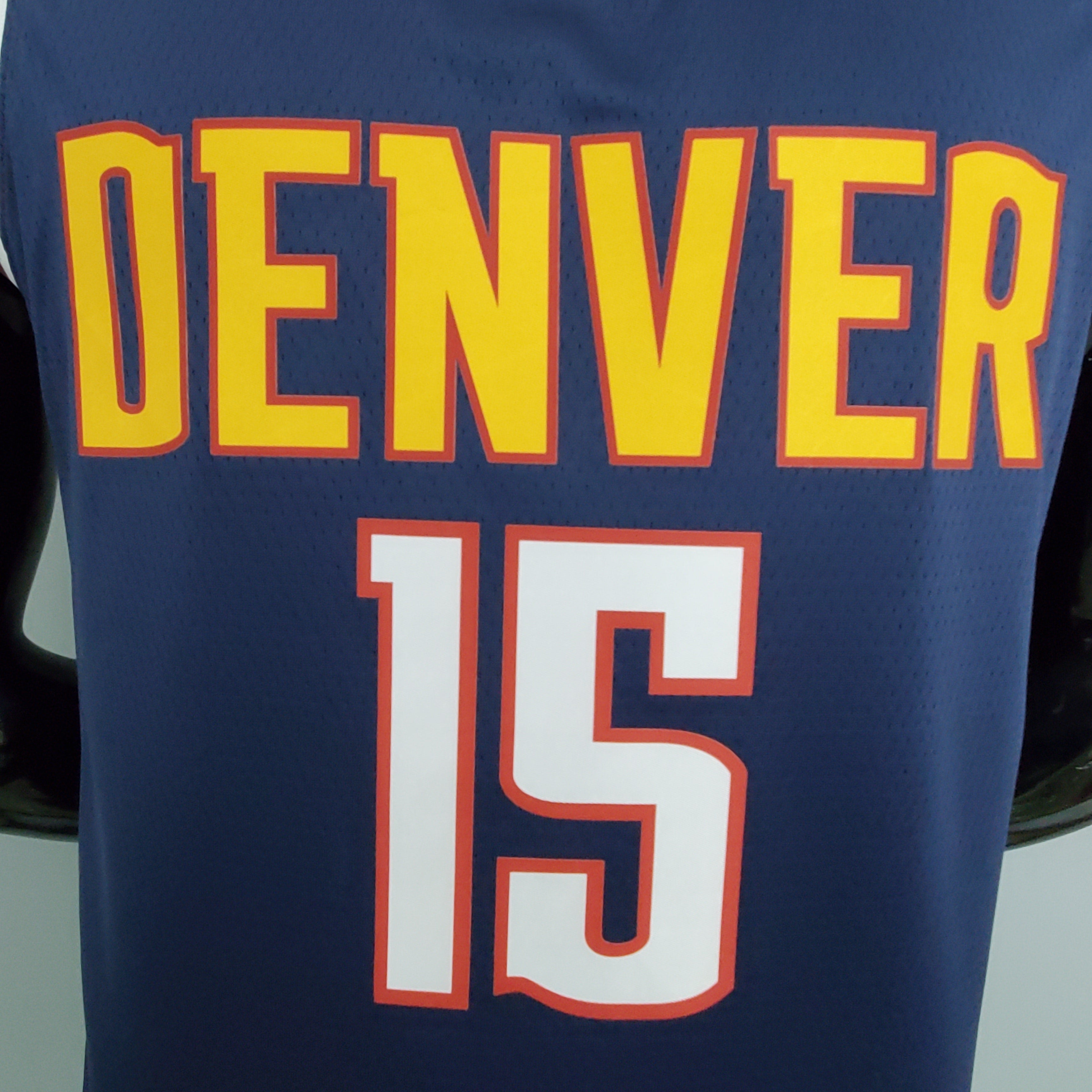 Regata NBA Denver Nuggets - Jokic #15 Navy Blue