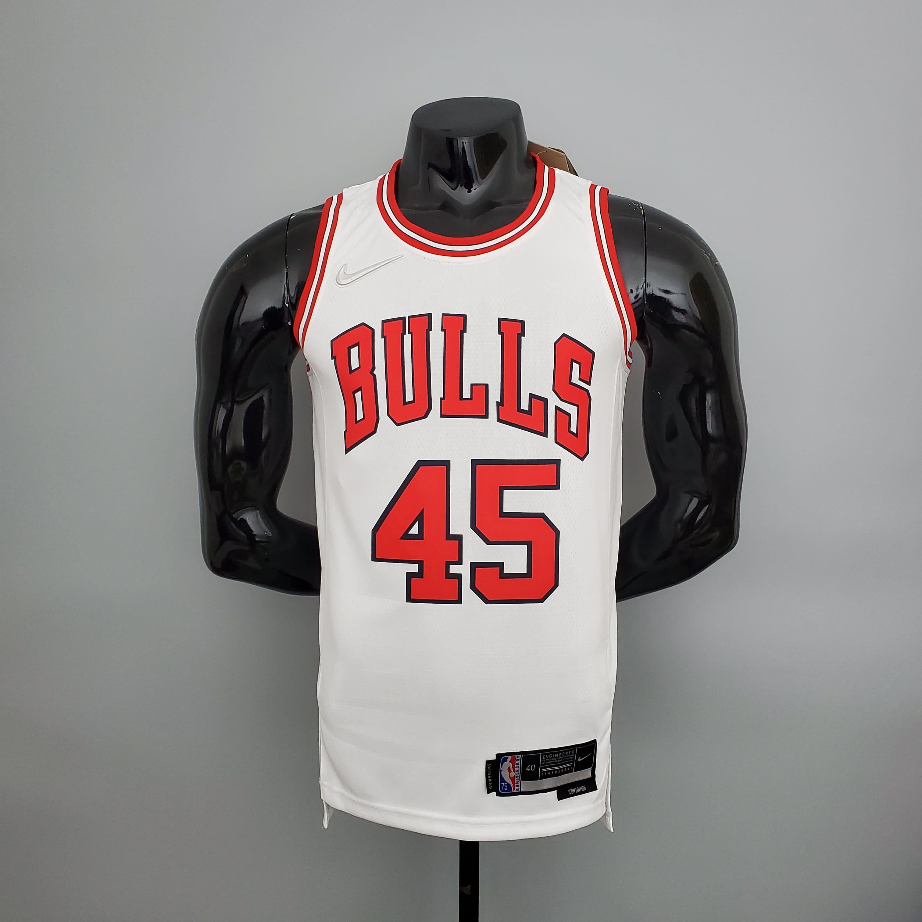 Regata NBA Chicago Bulls - Jordan #45 White - ResPeita Sports 