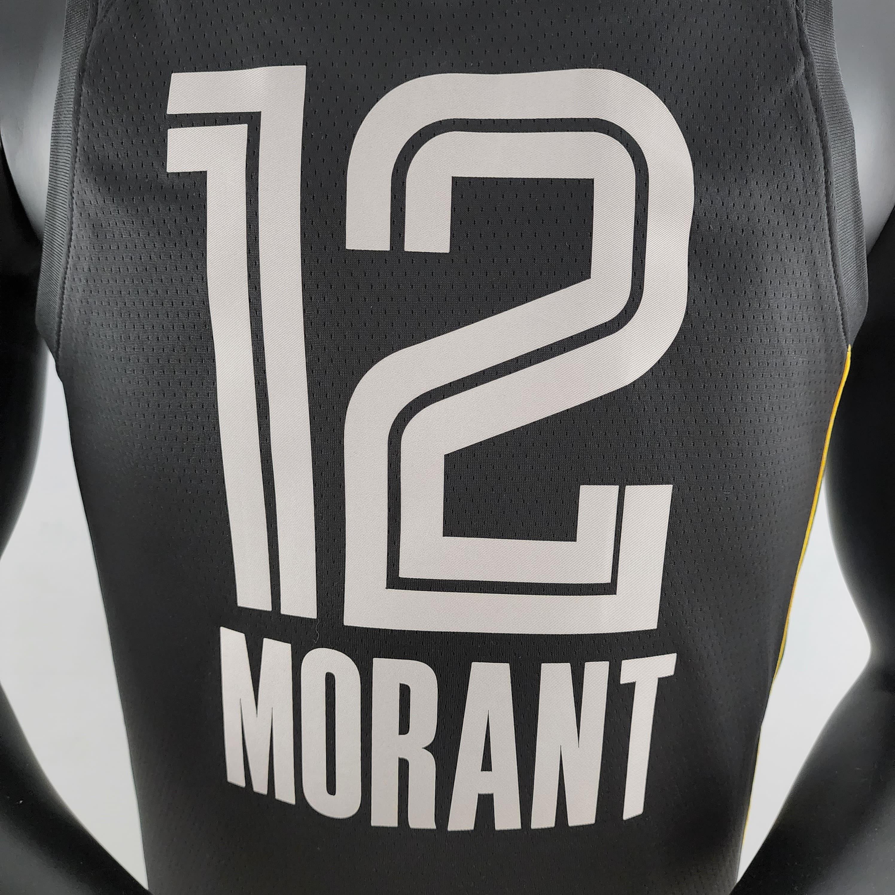 Regata NBA Memphis Grizzlies - Ja Morant #12 Black Honor Edition - ResPeita Sports 