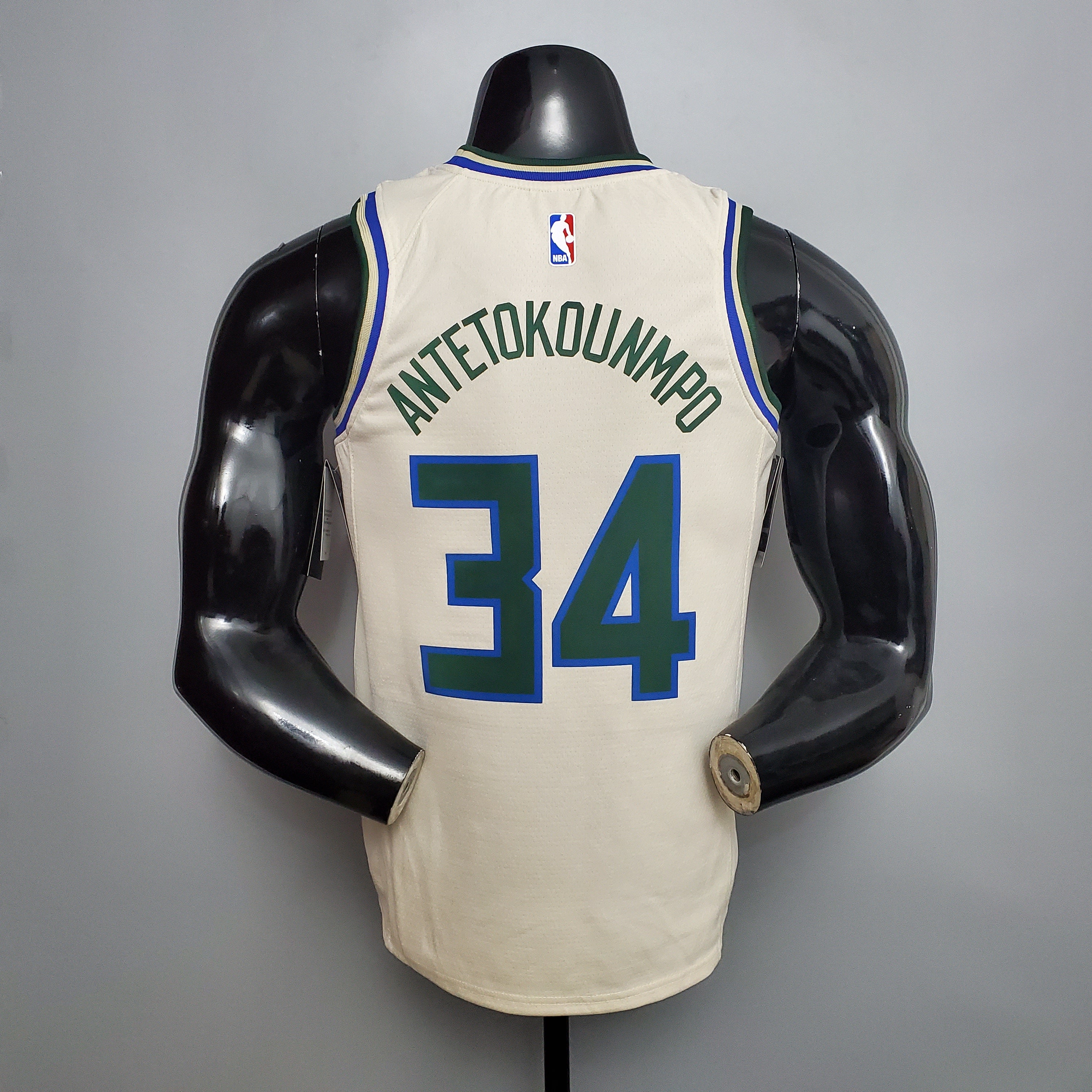 Regata NBA Milwaukee Bucks - Antetokounmpo #34 Beige