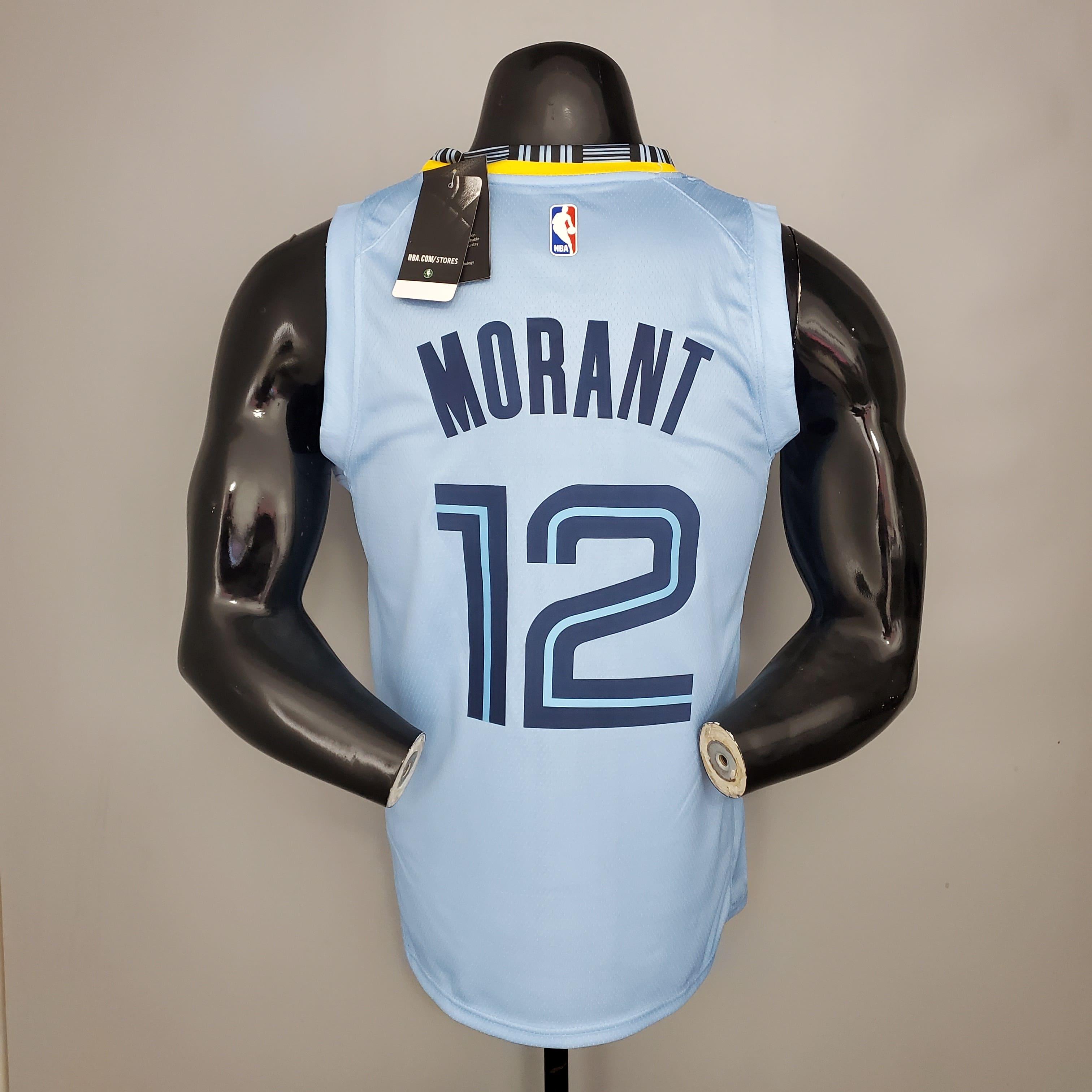 Regata NBA Memphis Grizzlies - Ja Morant #12 Light Blue - ResPeita Sports 