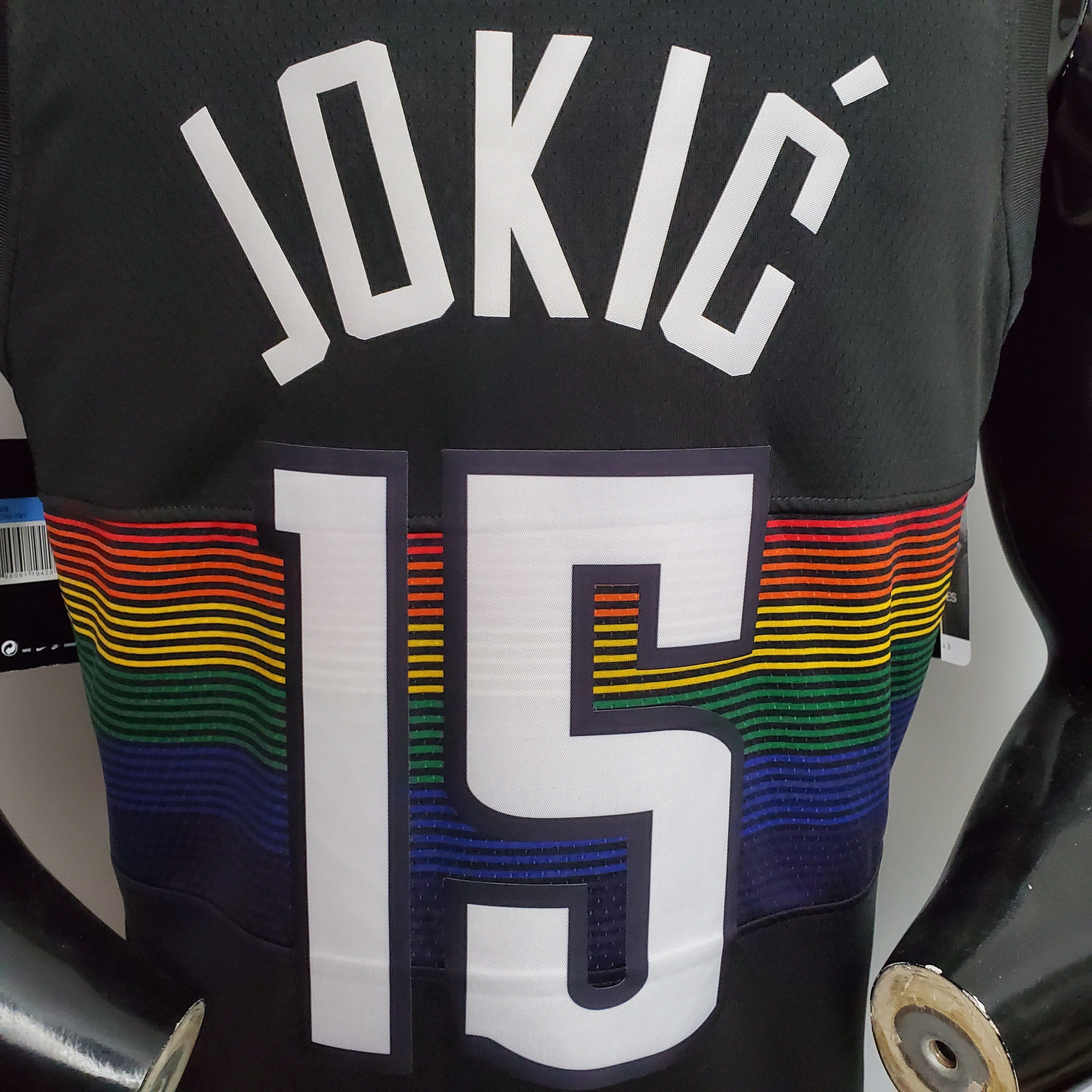 Regata NBA Denver Nuggets - Jokic #15 City Edition Black