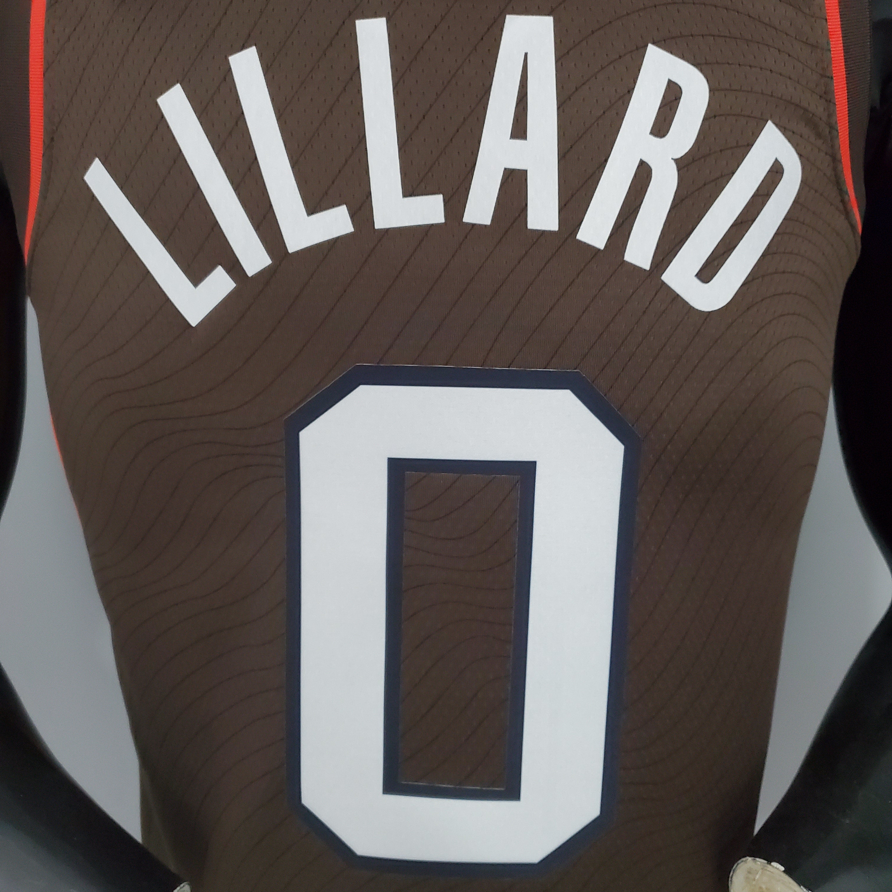 Regata NBA Portland Trail Blazers - Lillard #0 City Edition Brown