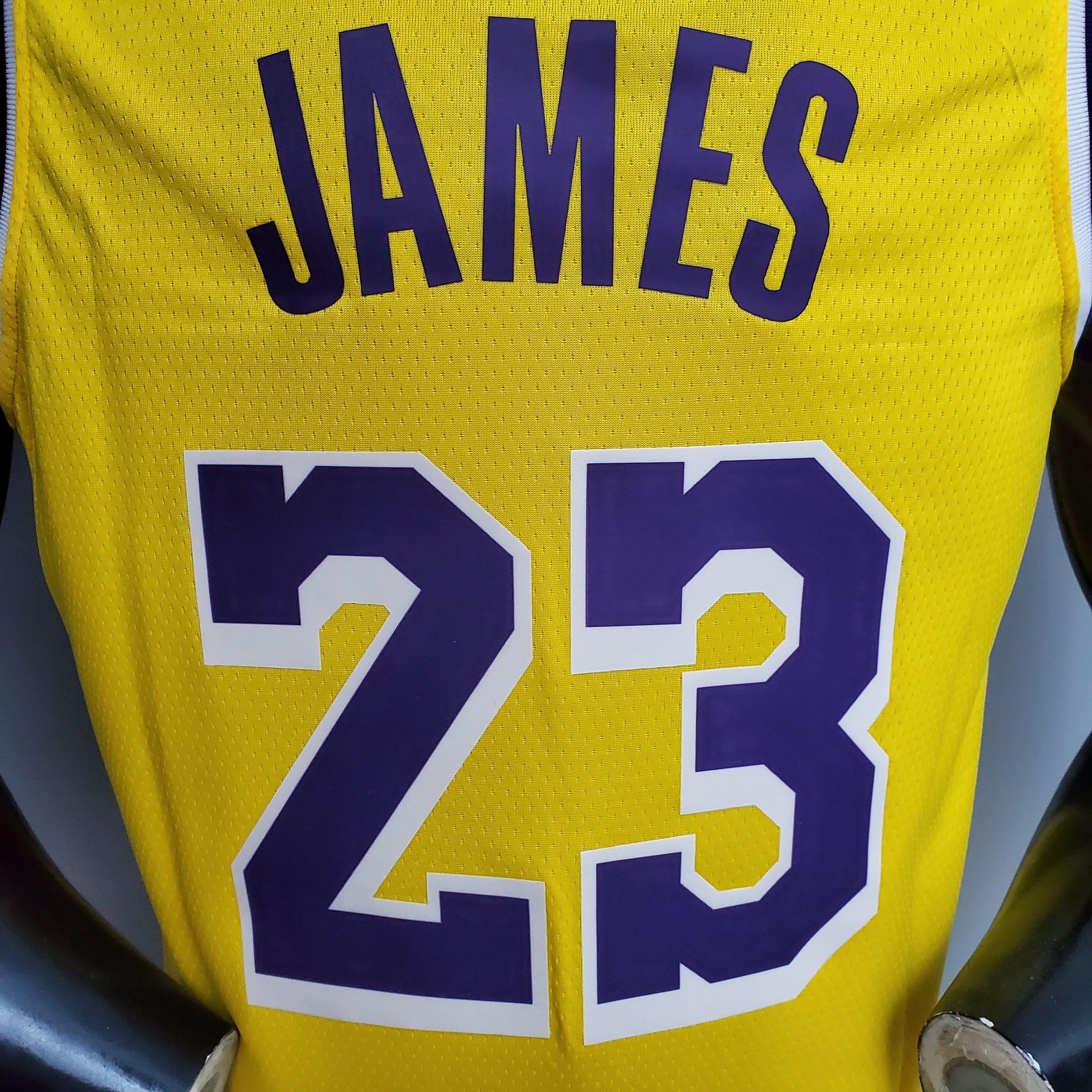 Regata NBA Los Angeles Lakers - LeBron James #23 NCR Yellow - ResPeita Sports 