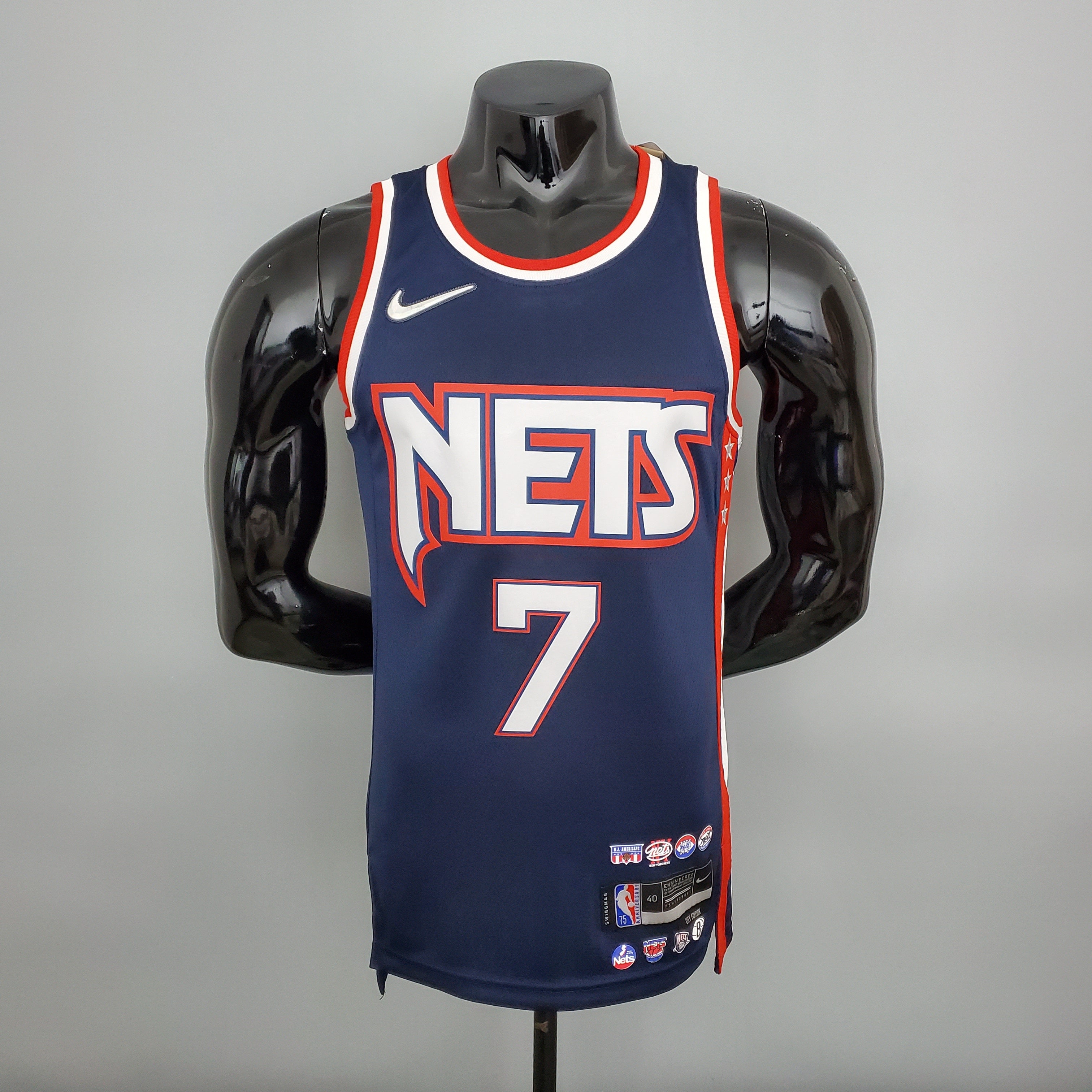 Regata NBA Brooklyn Nets - Durant #7 City Edition Royal Blue