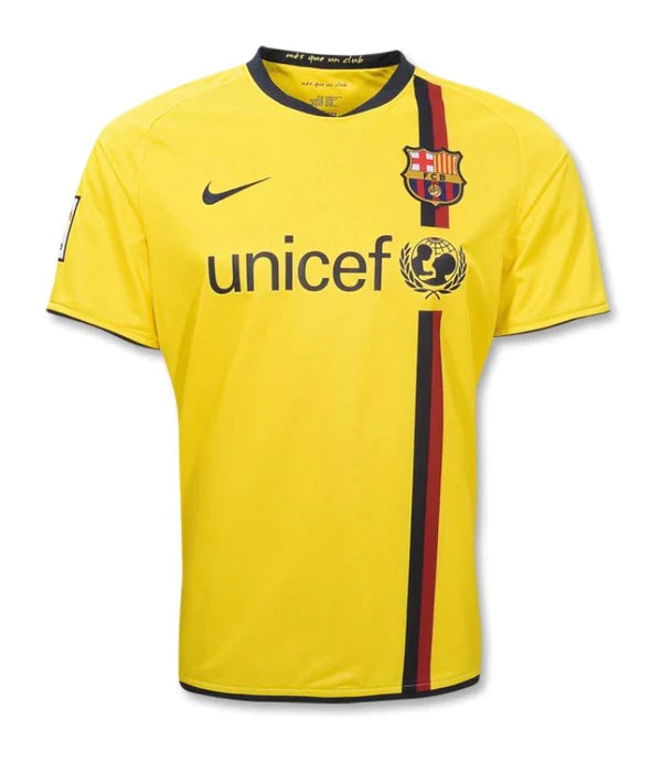 Camisa Barcelona Retrô Away 2008/09 Torcedor Nike Masculina - Amarela