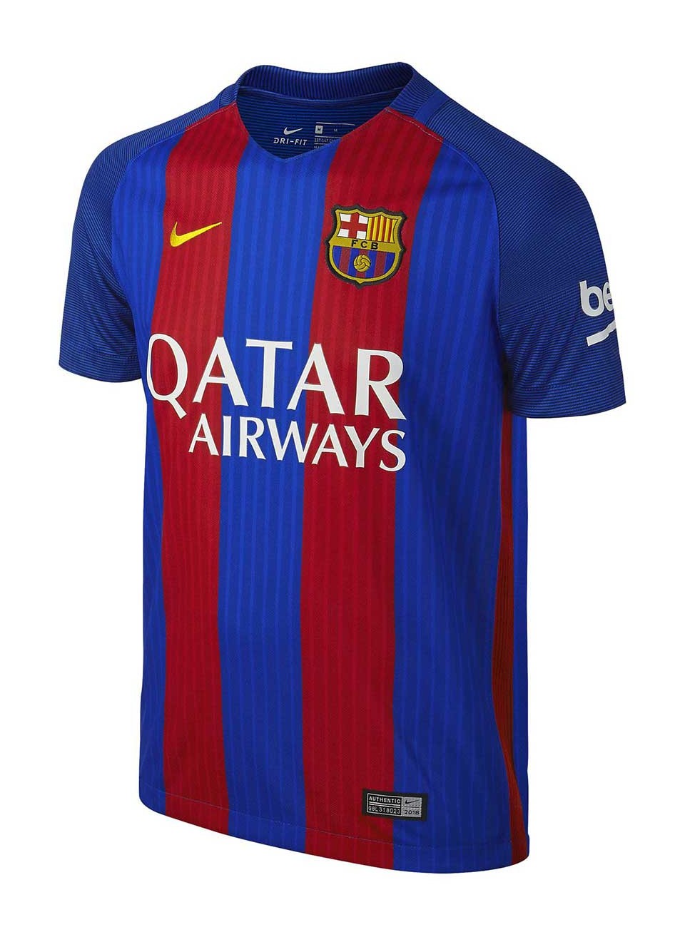 Camisa Barcelona Retrô Home 2016/17 Torcedor Nike Masculina - Azul