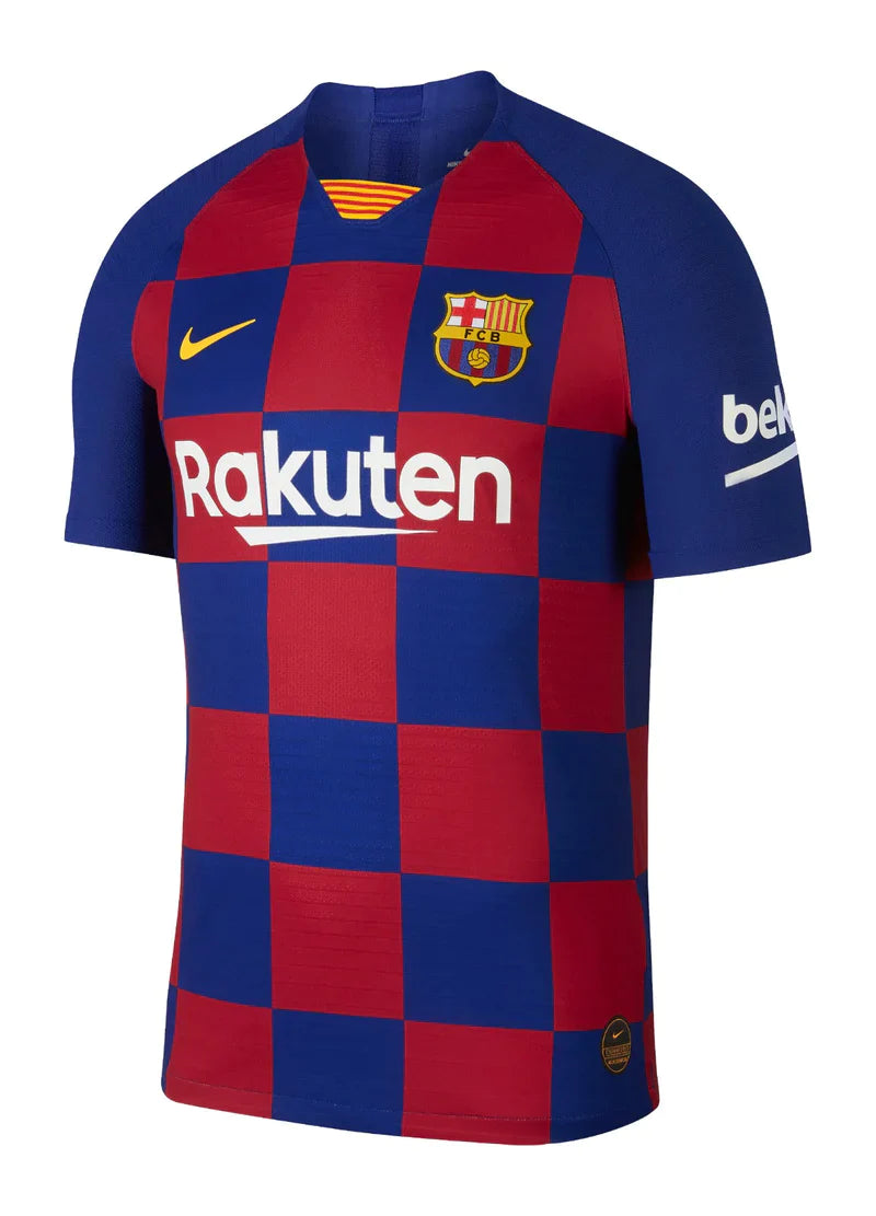 Camisa Barcelona Retrô Home 2019/20 Torcedor Nike Masculina - Azul