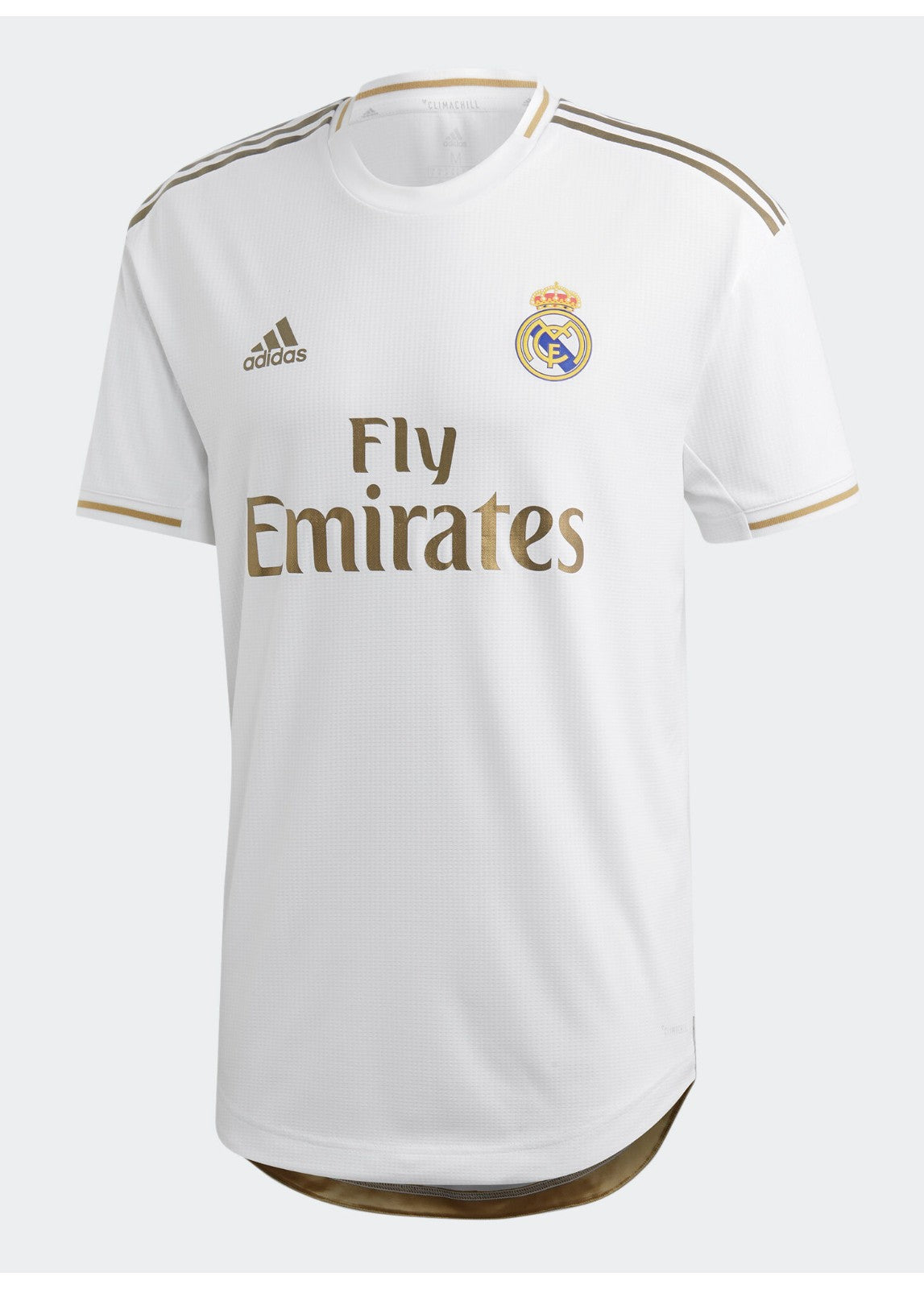 Camisa Real Madrid Retrô Home 2019/20 Torcedor Adidas Masculina - Branca