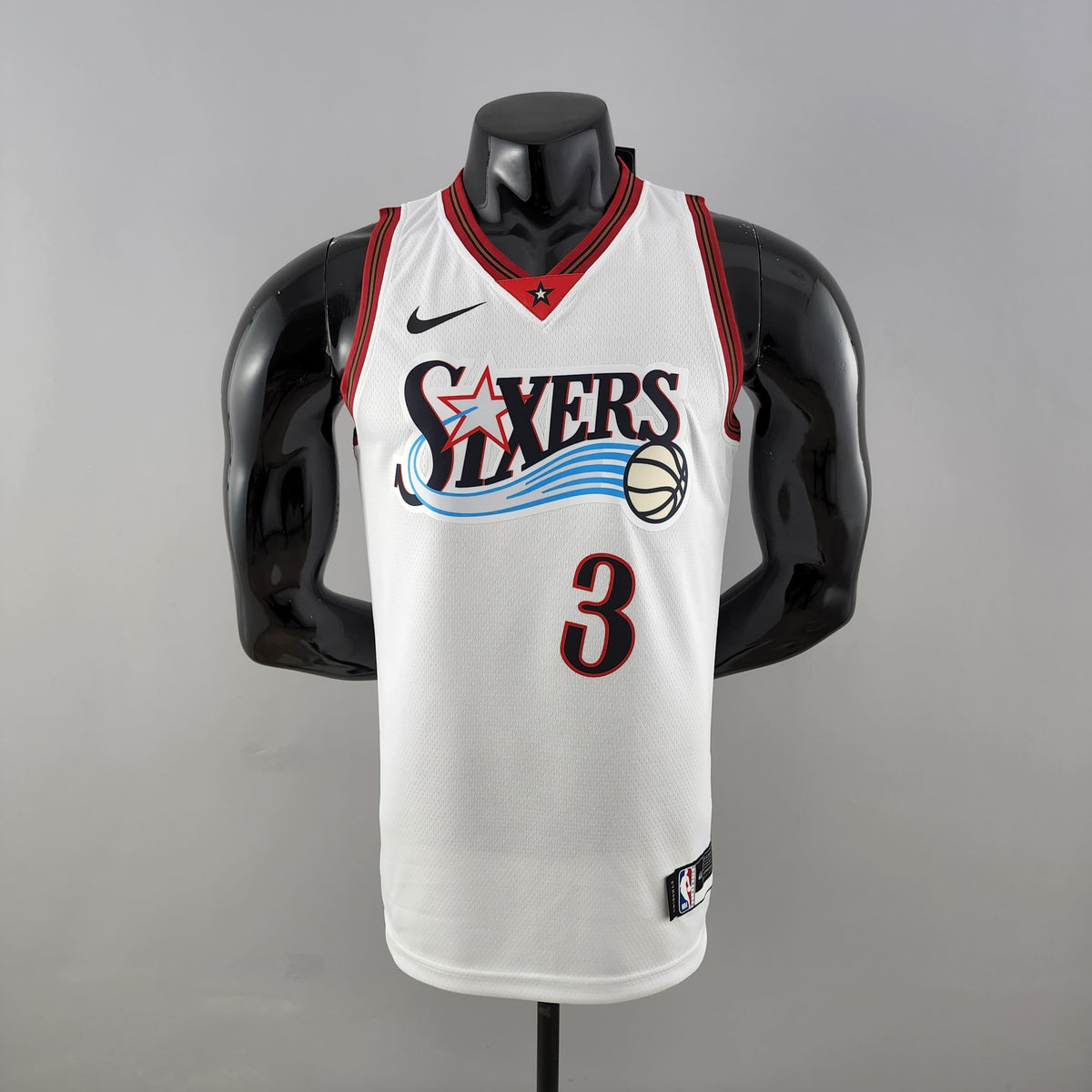 Regata NBA Philadelphia 76ers - Allen Iverson #3 White Retrô - ResPeita Sports 