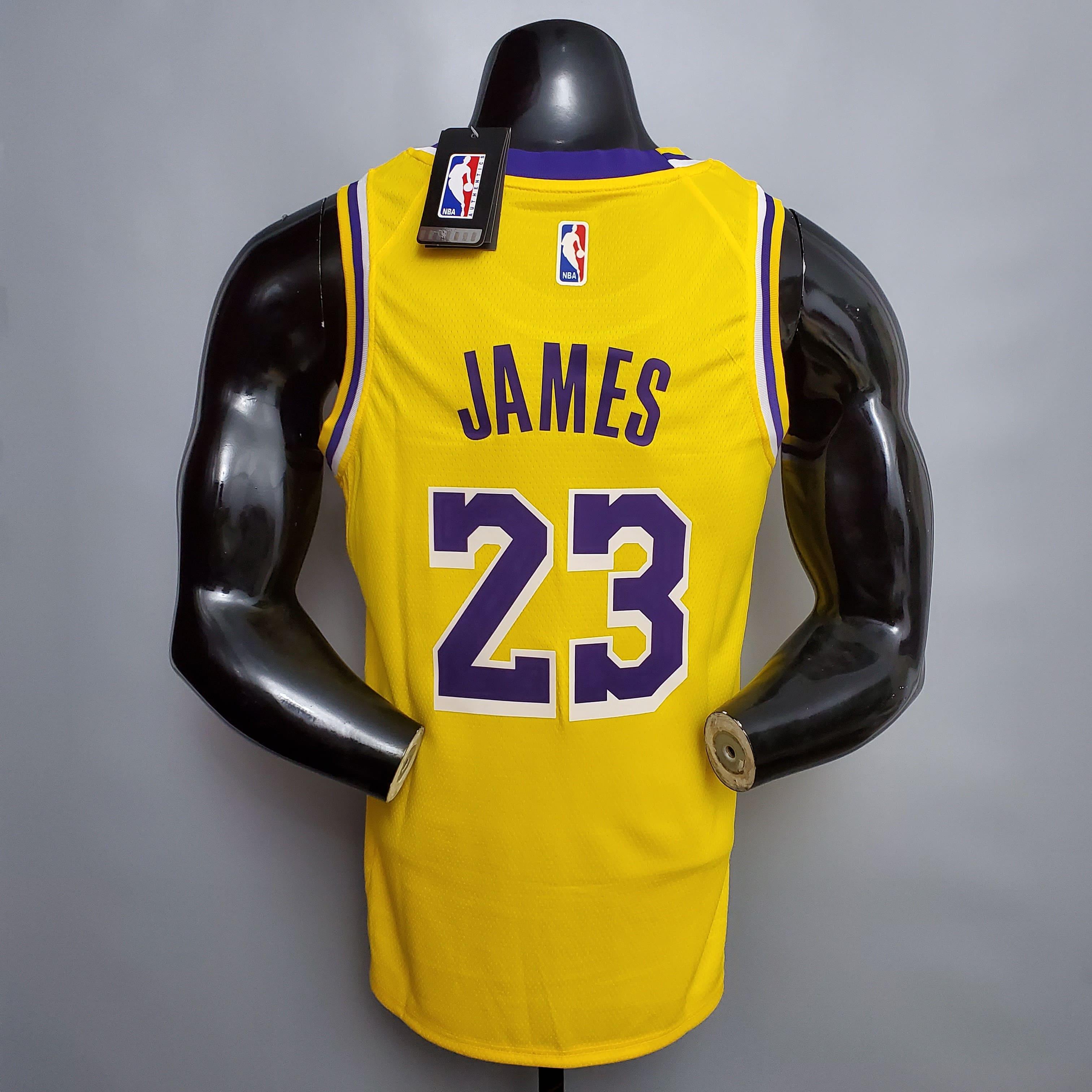 Regata NBA Los Angeles Lakers - LeBron James #23 NCR Yellow - ResPeita Sports 