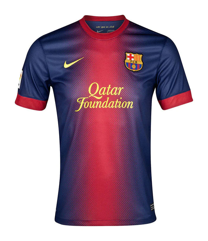 Camisa Barcelona Retrô Home 2012/13 Torcedor Nike Masculina - Azul