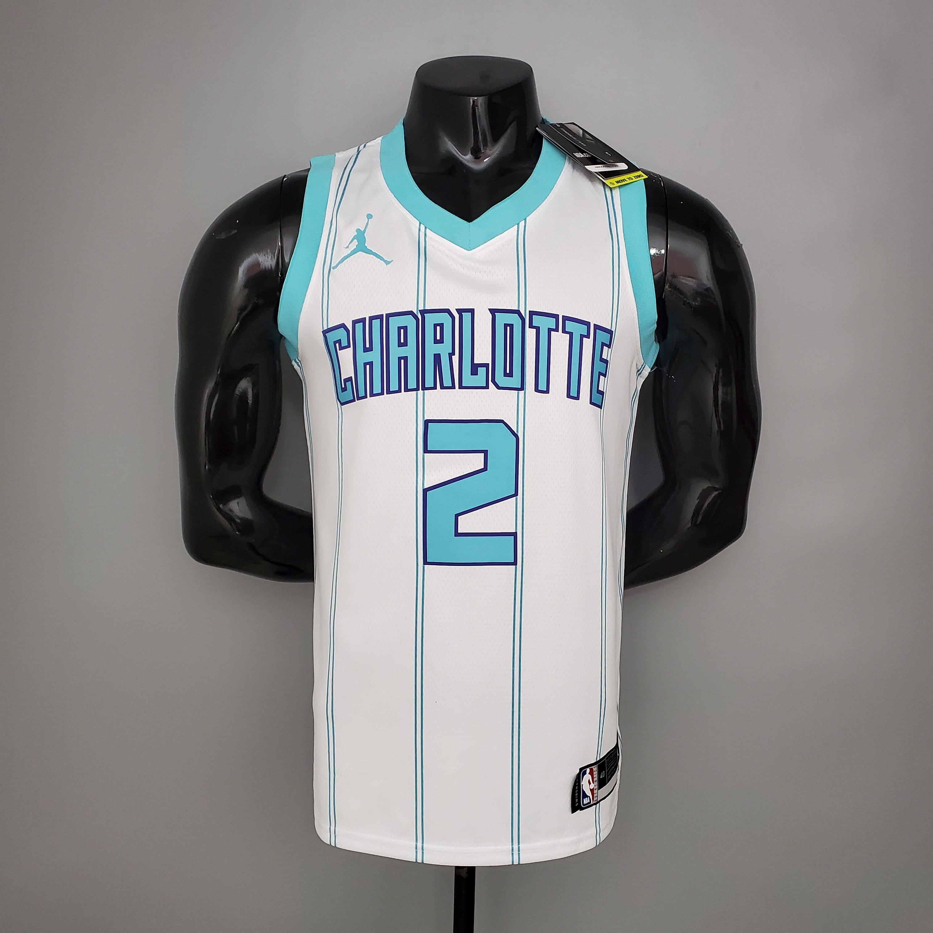 Regata NBA Charlotte Hornets - LaMello Ball #2 White - ResPeita Sports 