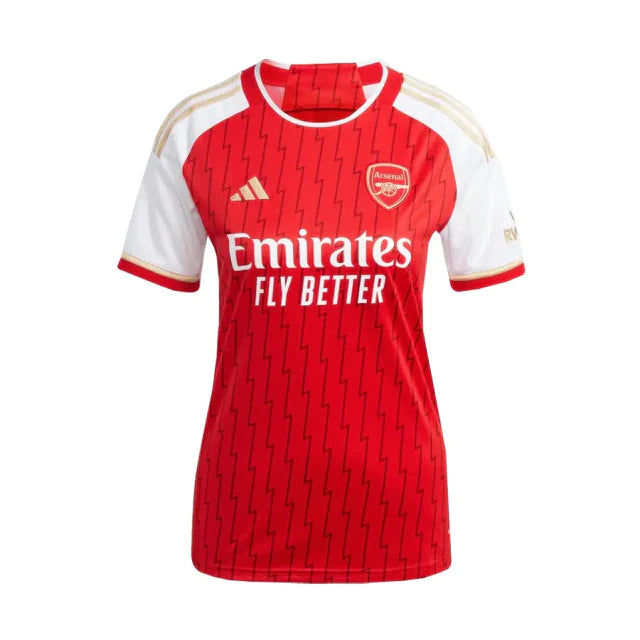 Camisa Arsenal Home 23/24 s/n° Torcedor Feminina - Vermelho