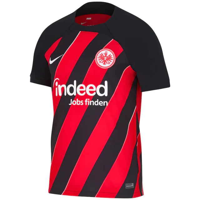 Camisa Eintracht Frankfurt Home 23/24 s/n° Torcedor Masculino - Vermelho e Preto