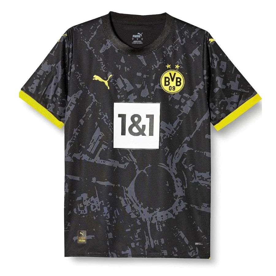 Camisa Borussia Dortmund Away 23/24 s/n° Torcedor Masculino - Preto