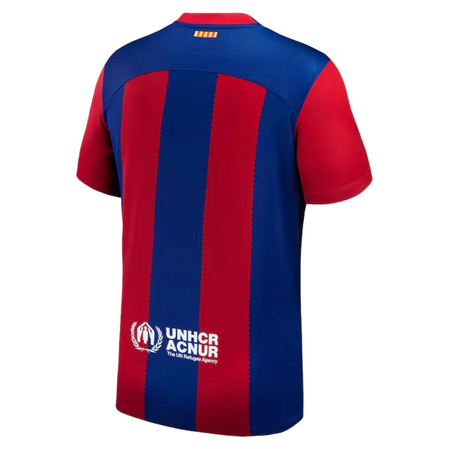 Camisa Barcelona Home 23/24 s/nº Torcedor Masculina - Azul e Grená